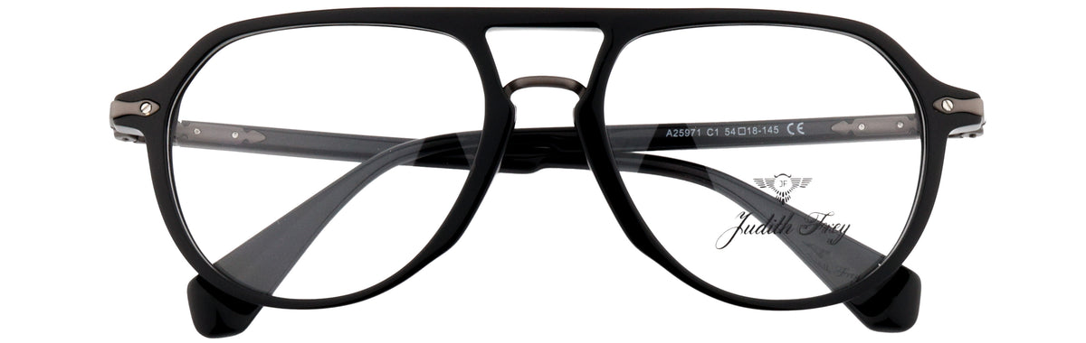 JF25971-C1-Handmade Bio Acetate-Midnight Black