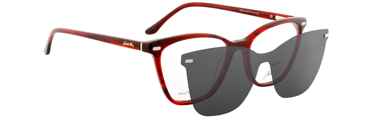 JF9221-C3-Handmade Bio Acetate-Scarlet Red