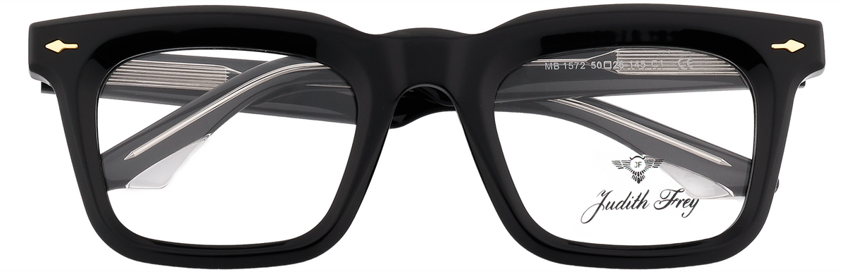 JF1572-C1-Handmade Bio-Acetate-Midnight Black