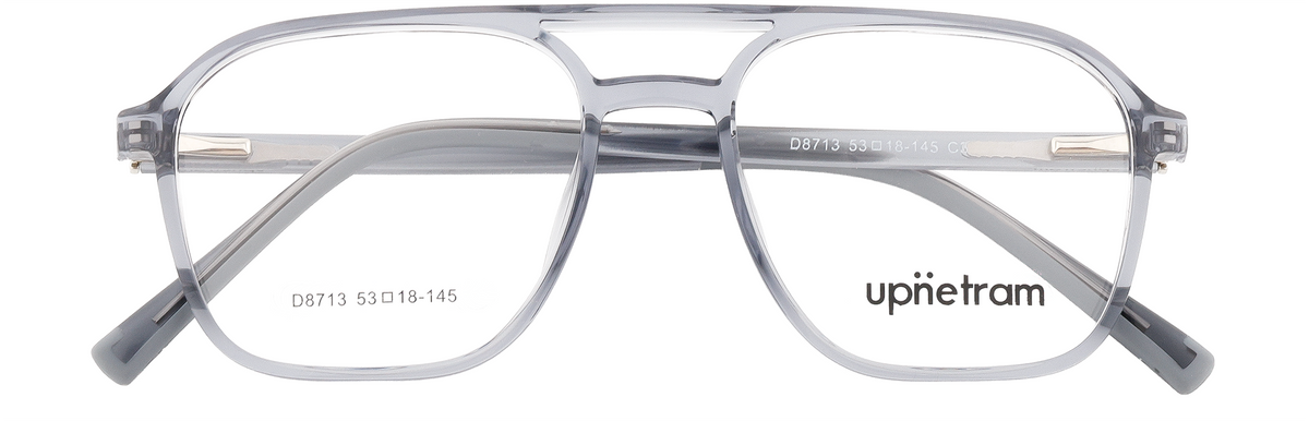UP8713-C3-Handmade Mix Material-Translucent Grey