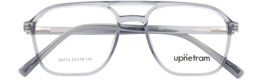 UP8713-C3-Handmade Mix Material-Translucent Grey
