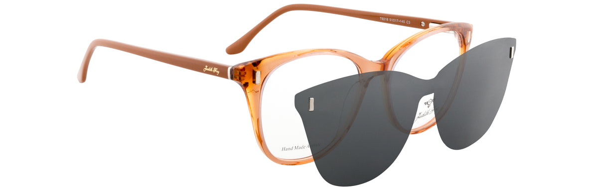 JF9218-C3-Handmade Bio Acetate-Translucent Amber
