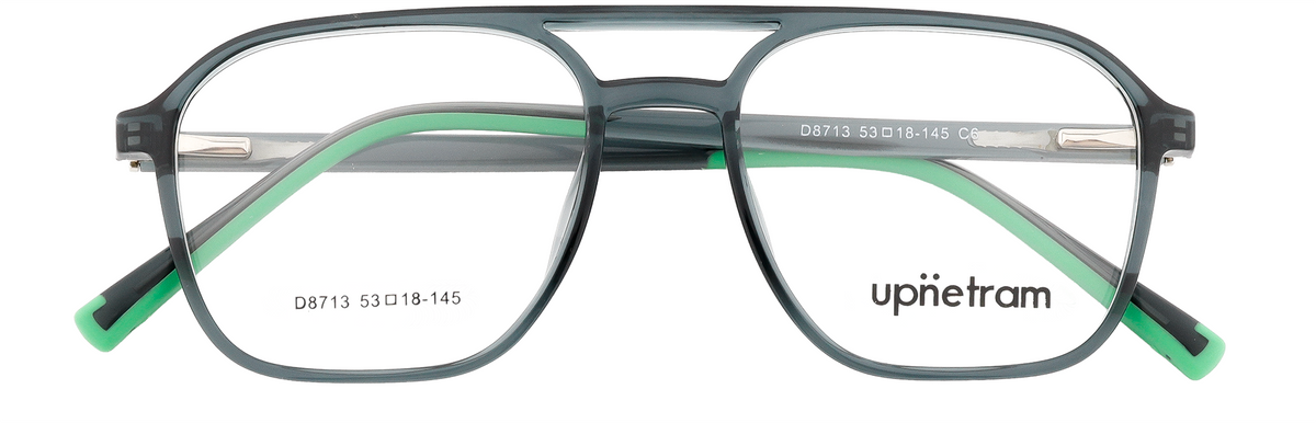 UP8713-C6-Handmade Mix Material-Pine Green