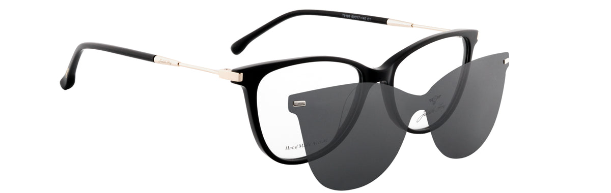 JF9196-C1-Handmade Bio Acetate-Midnight Black