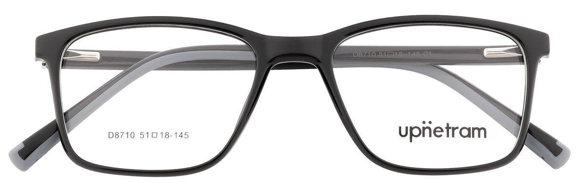 UP8710-C1-Handmade Mix Material-Midnight Black