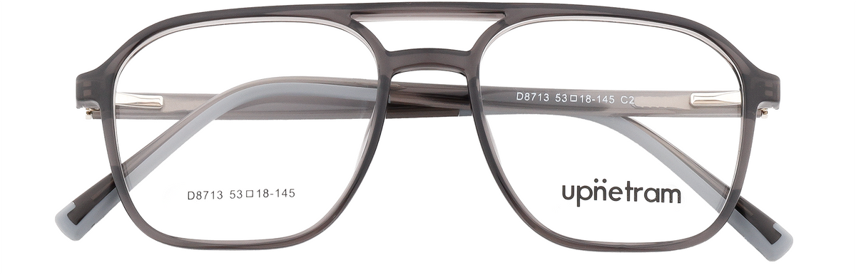 UP8713-C2-Handmade Mix Material-Smokey Grey
