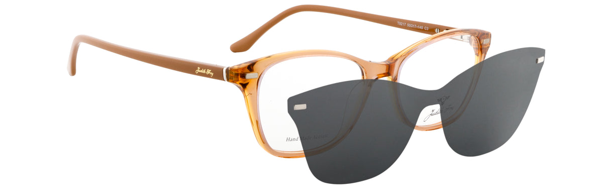 JF9217-C3-Handmade Bio Acetate-Translucent Amber