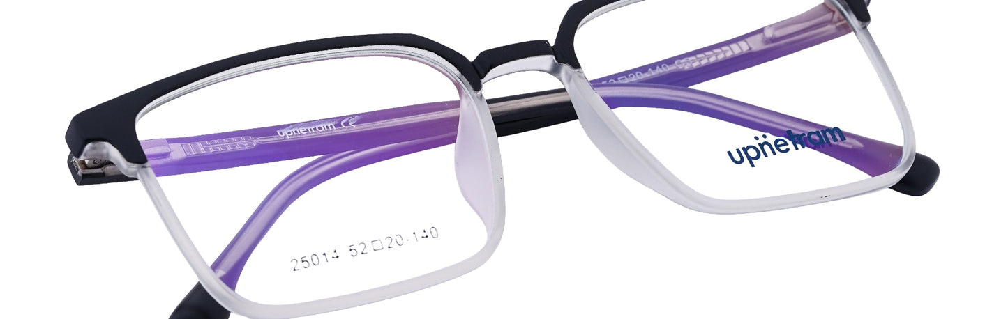 UP25014-C5-Handmade Mix Material-Crystal Black