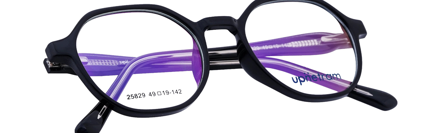 UP25829-C1-Handmade Mix Material-Midnight Black