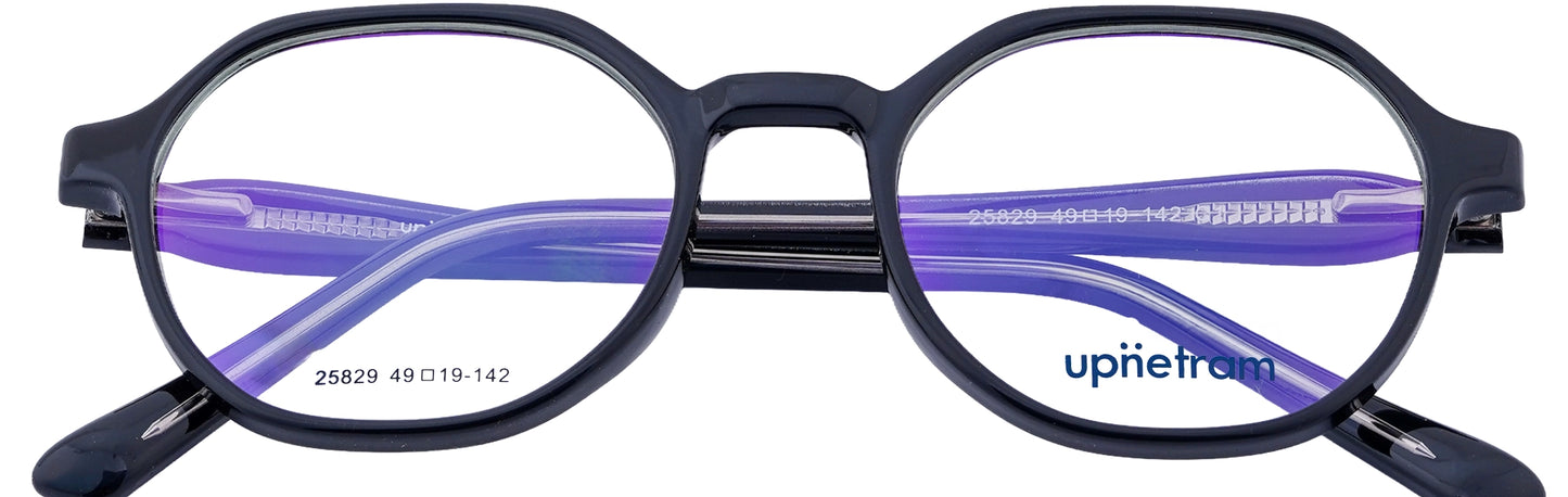 UP25829-C1-Handmade Mix Material-Midnight Black