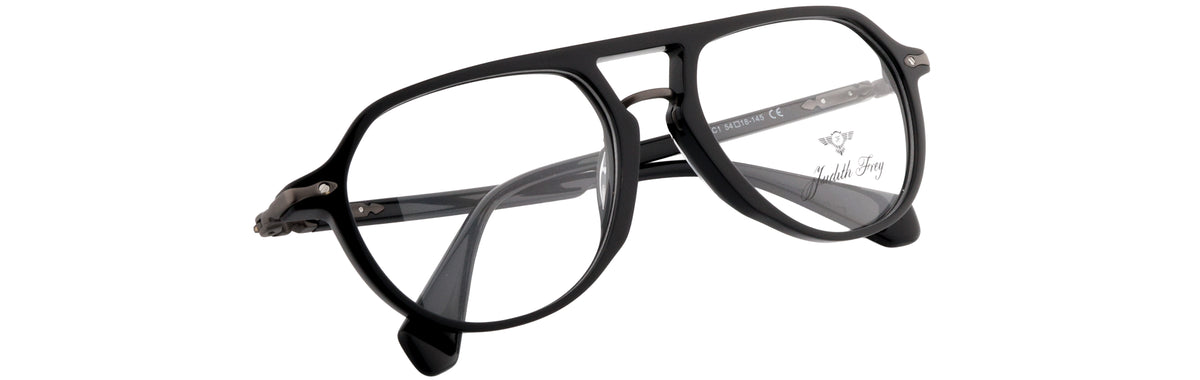 JF25971-C1-Handmade Bio Acetate-Midnight Black