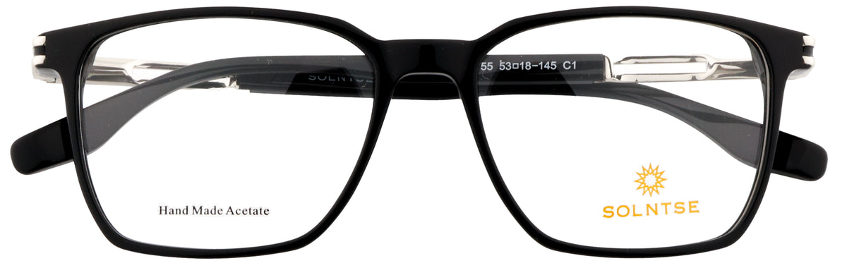 ST9755-C1-Handmade Bio Acetate-Midnight Black
