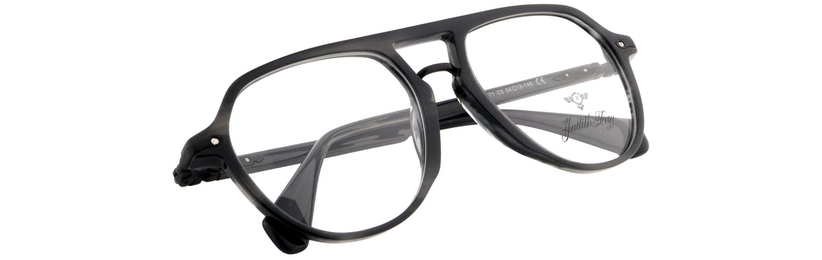 JF25971-C5-Handmade Bio Acetate-Translucent Grey