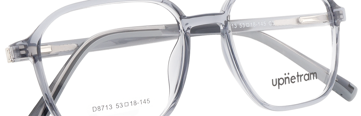 UP8713-C3-Handmade Mix Material-Translucent Grey