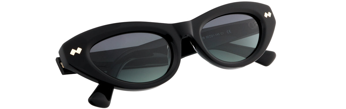 ST1636-C1-Handmade Bio Acetate-Midnight Black