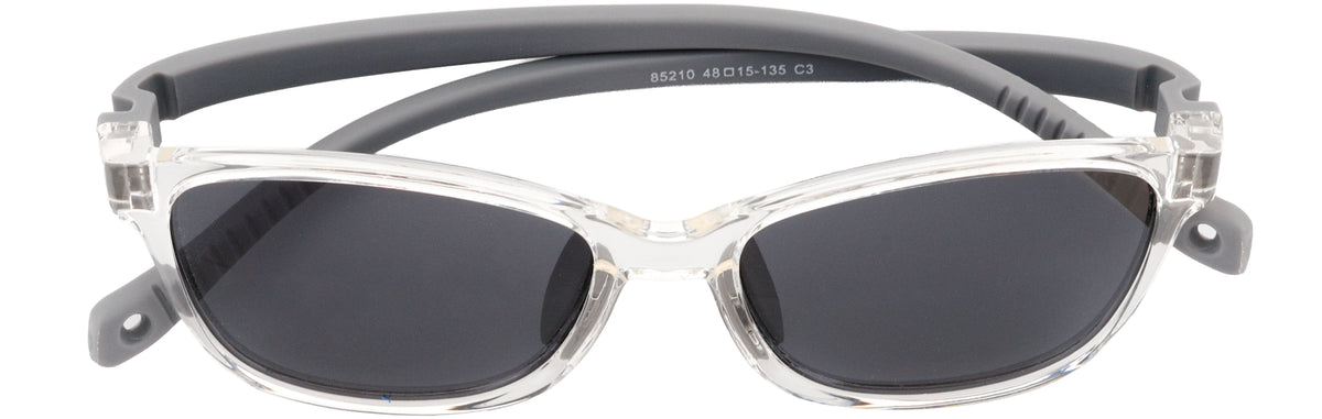HK85210-C3-Handmade Mix Material-Translucent Grey