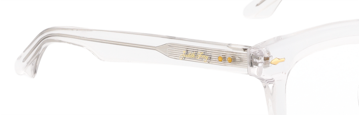 JF1572-C4-Handmade Bio-Acetate-Crystal Clear
