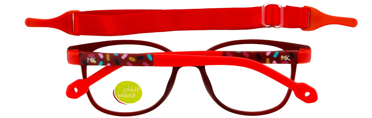 HK608-C5-Handmade Mix Material-Crimson Red