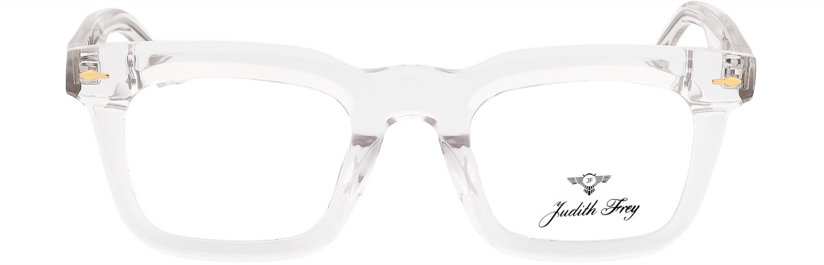 JF1572-C4-Handmade Bio-Acetate-Crystal Clear