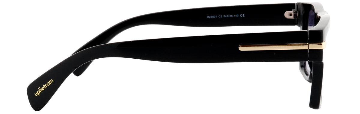 UP23501-C1-Handmade Mix Material-Midnight Black