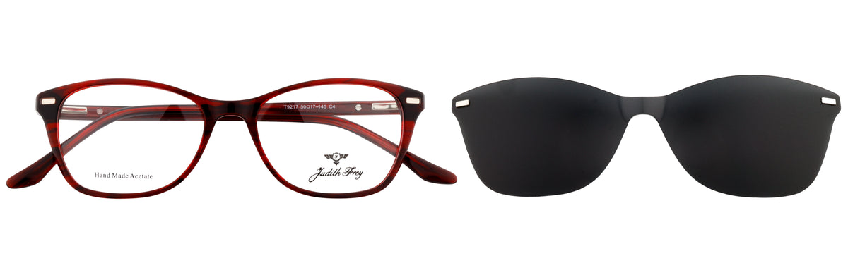 JF9217-C4-Handmade Bio Acetate-Scarlet Red