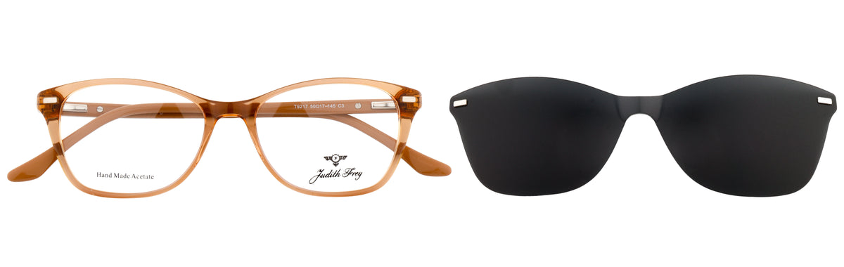 JF9217-C3-Handmade Bio Acetate-Translucent Amber