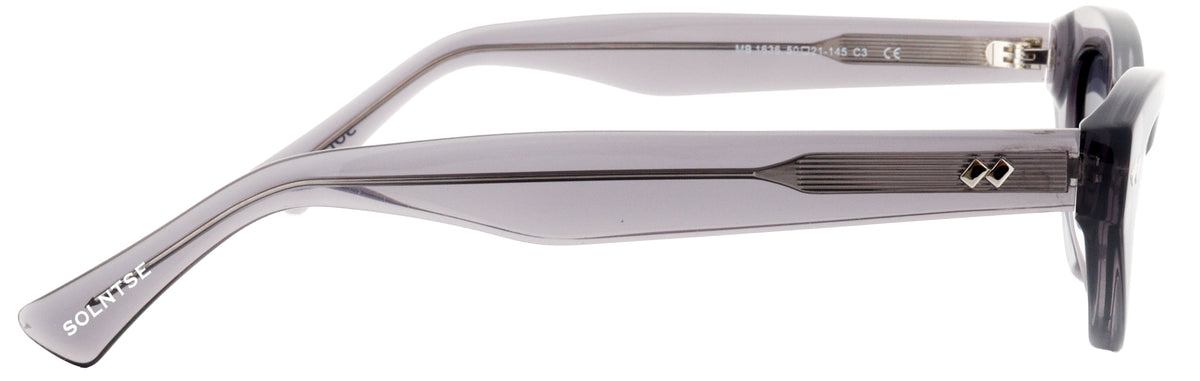 ST1636-C3-Handmade Bio Acetate-Translucent Grey
