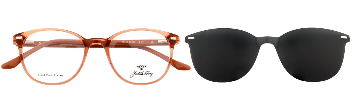 JF9216-C3-Handmade Bio Acetate-Translucent Amber
