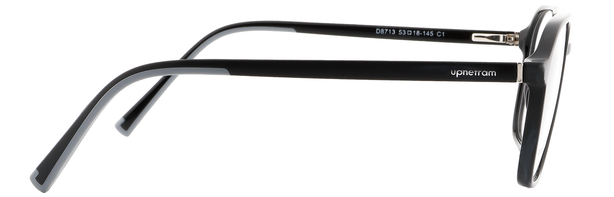 UP8713-C1-Handmade Mix Material-Midnight Black