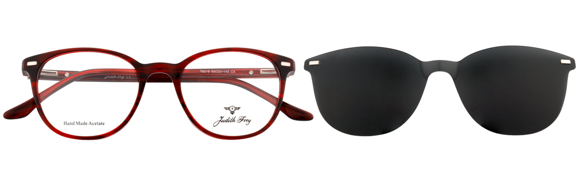 JF9216-C4-Handmade Bio Acetate-Scarlet Red