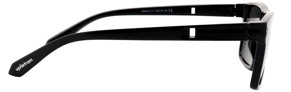 UP22610-C1-Handmade Mix Material-Midnight Black