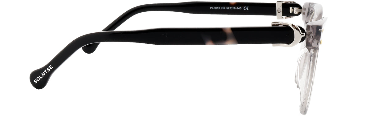 ST8013-C6-Handmade Bio Acetate-Translucent Grey