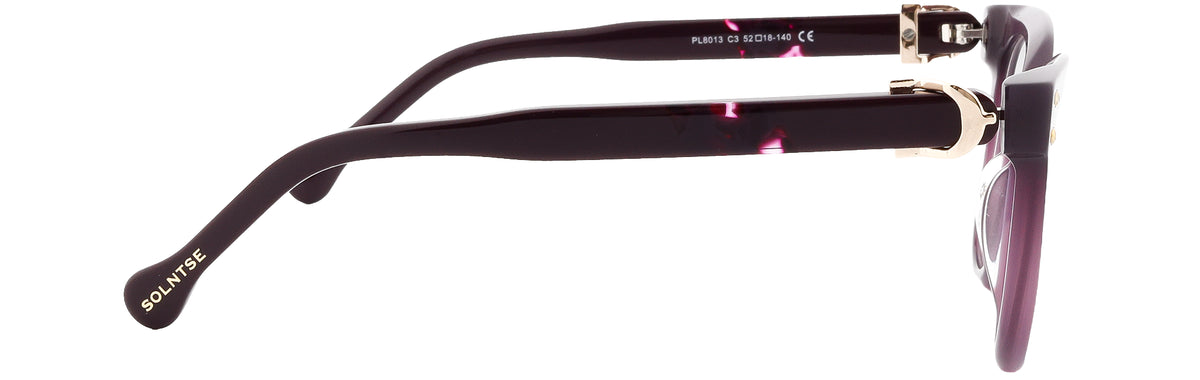 ST8013-C3-Handmade Bio Acetate-Plum Purple