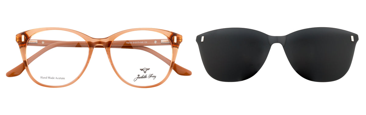 JF9218-C3-Handmade Bio Acetate-Translucent Amber