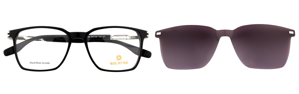 ST9755-C1-Handmade Bio Acetate-Midnight Black