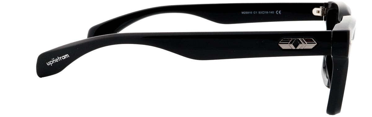 UP25910-C1-Handmade Mix Material-Midnight Black