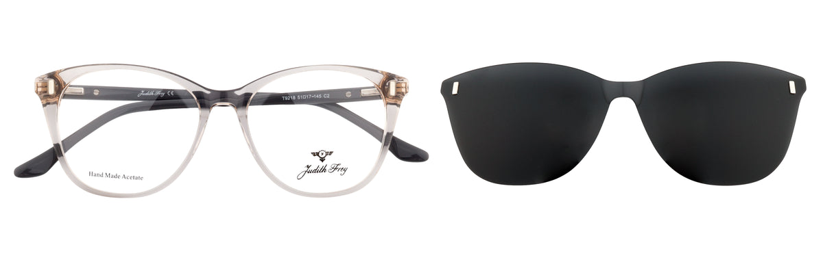 JF9218-C2-Handmade Bio Acetate-Translucent Grey