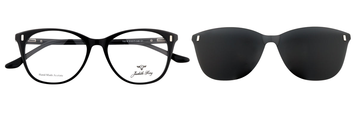 JF9218-C1-Handmade Bio Acetate-Midnight Black