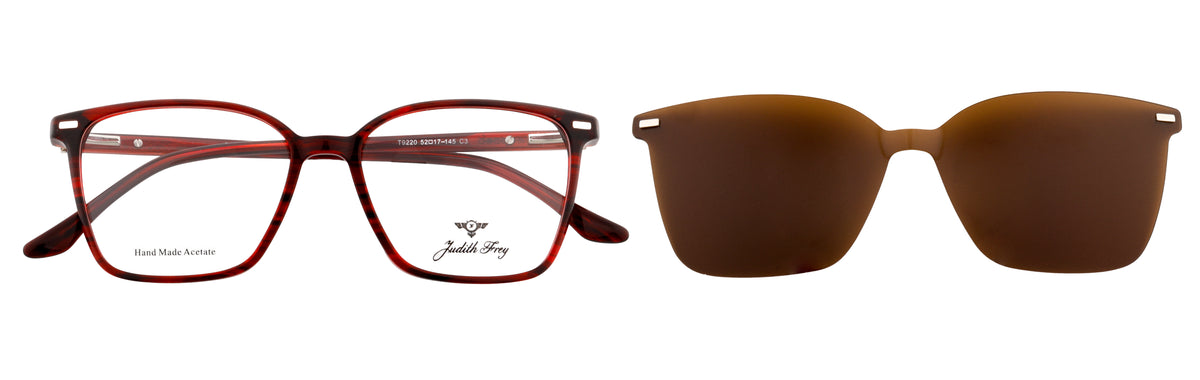 JF9220-C3-Handmade Bio Acetate-Scarlet Red