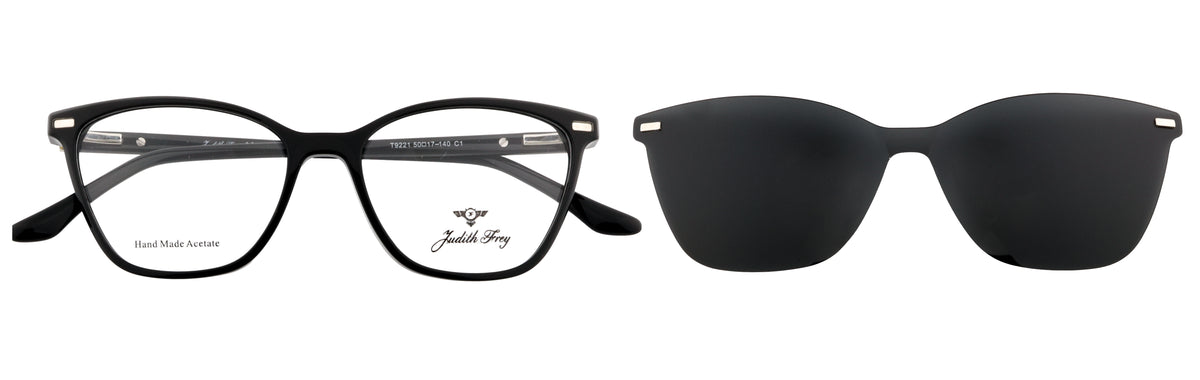 JF9221-C1-Handmade Bio Acetate-Midnight Black