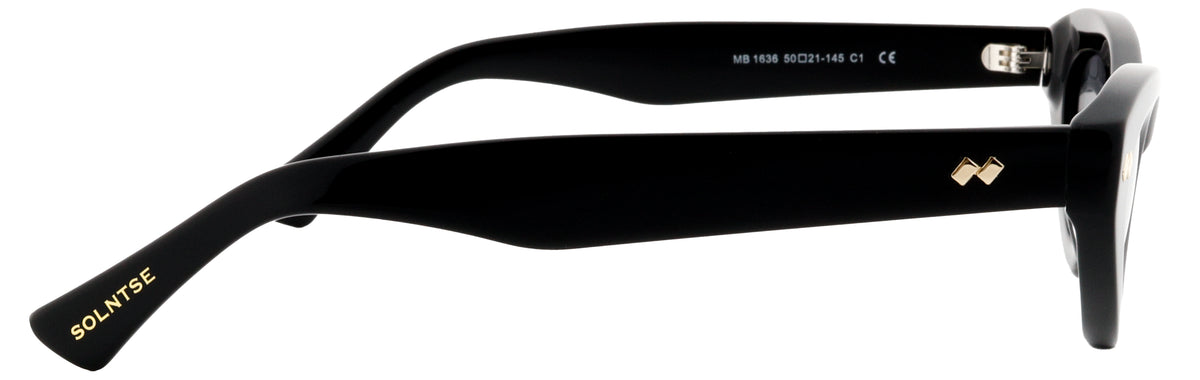 ST1636-C1-Handmade Bio Acetate-Midnight Black