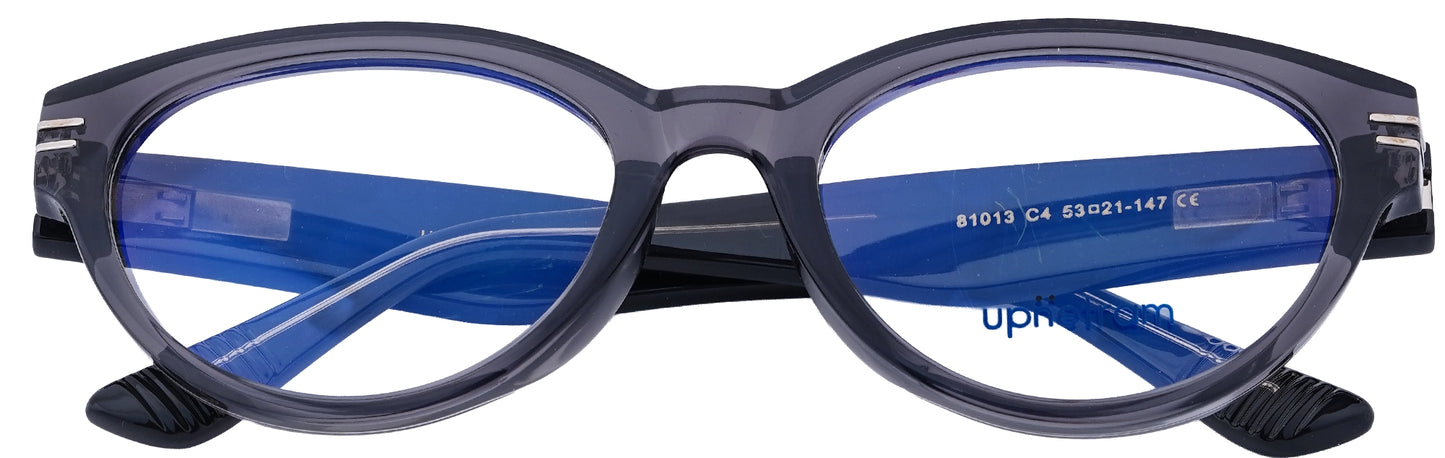 UP81013-C4-Handmade Mix Material-Translucent Grey