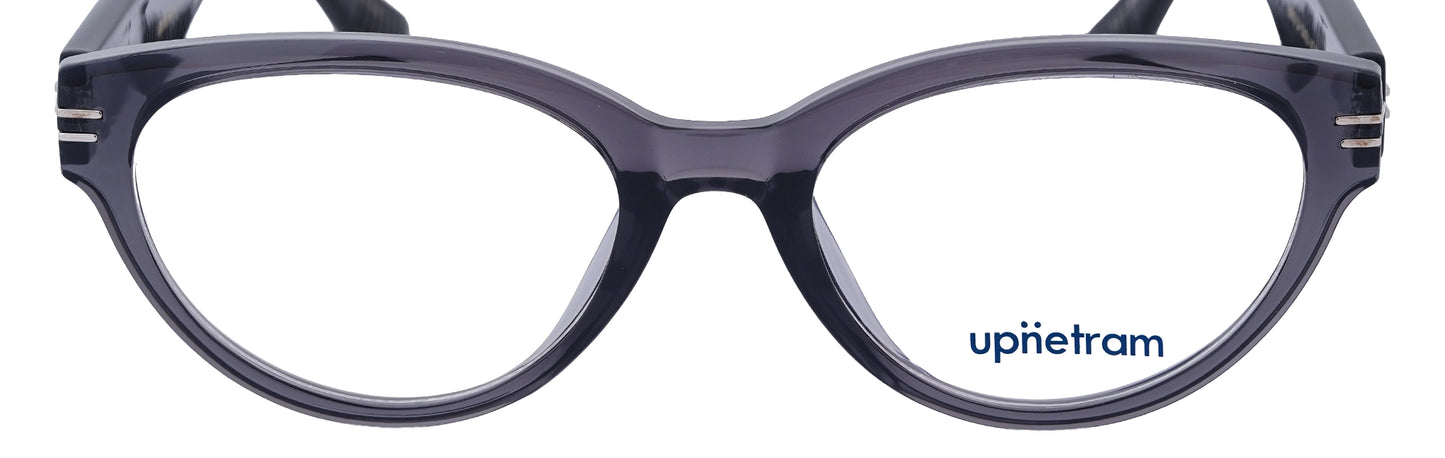UP81013-C4-Handmade Mix Material-Translucent Grey