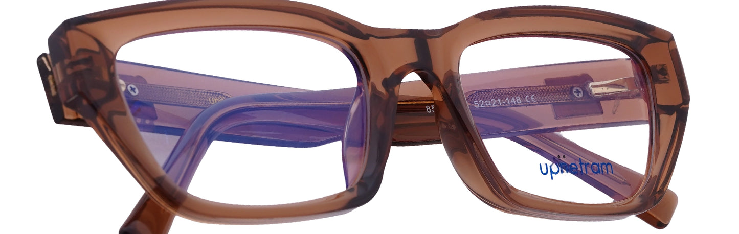 UP85003-C4-Handmade Mix Material-Translucent Brown