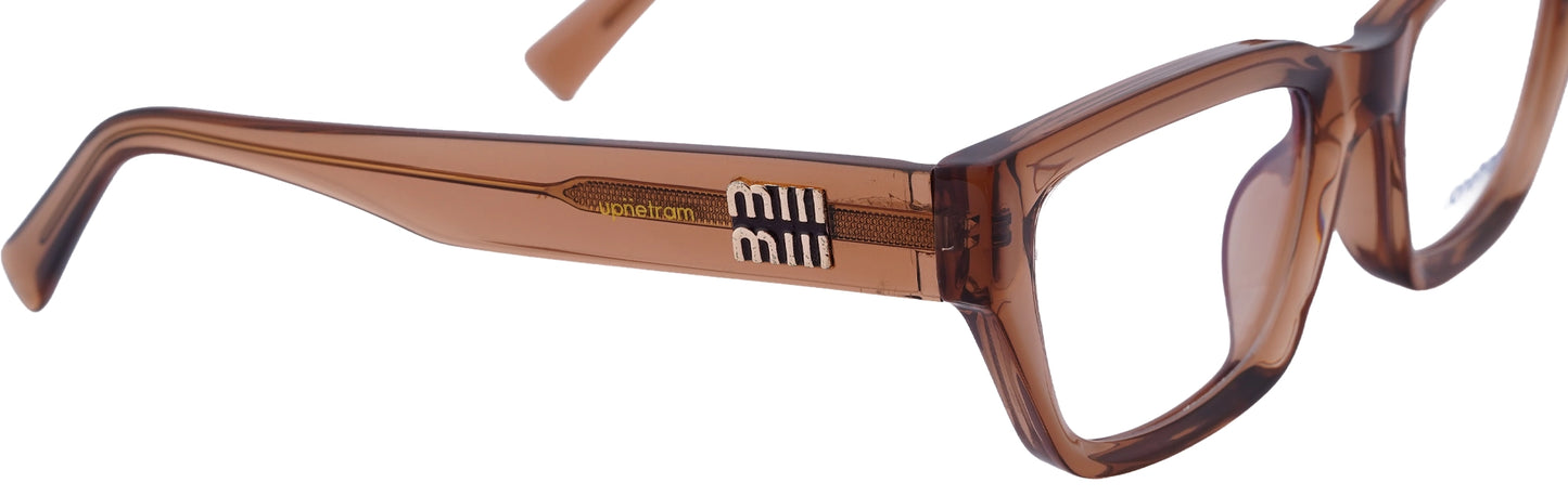 UP85003-C4-Handmade Mix Material-Translucent Brown