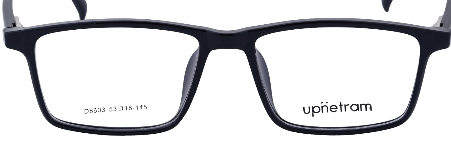 UP8603-C1-Handmade Mix Material-Midnight Black