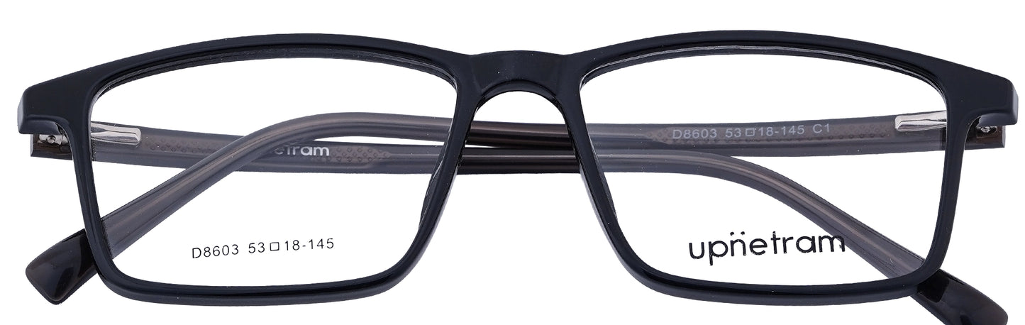 UP8603-C1-Handmade Mix Material-Midnight Black