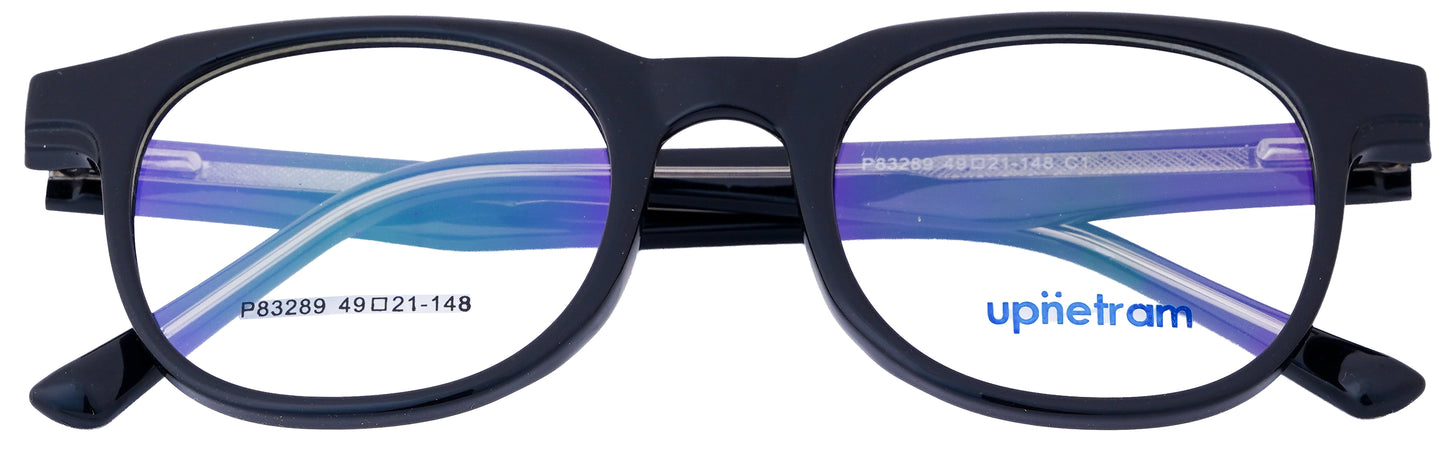 UP83289-C1-Handmade Mix Material-Midnight Black