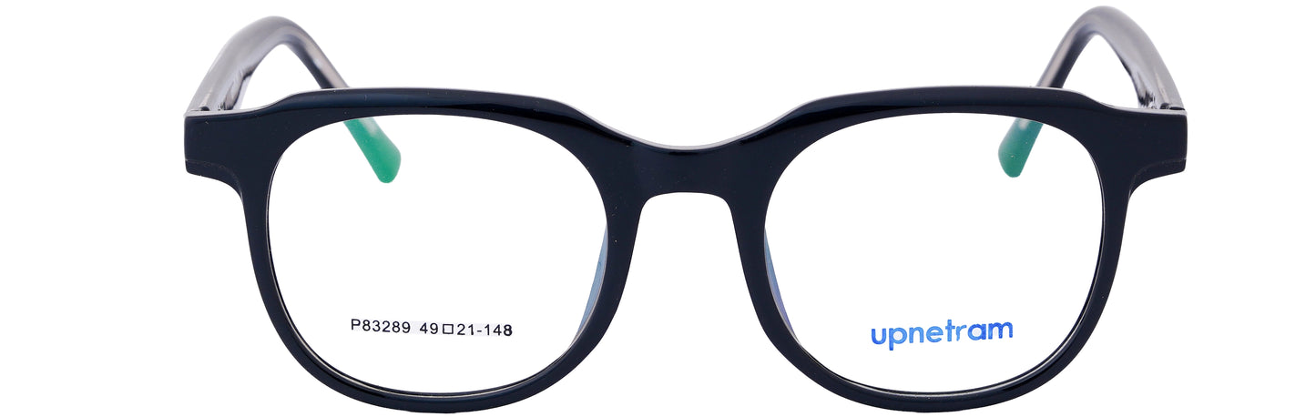 UP83289-C1-Handmade Mix Material-Midnight Black