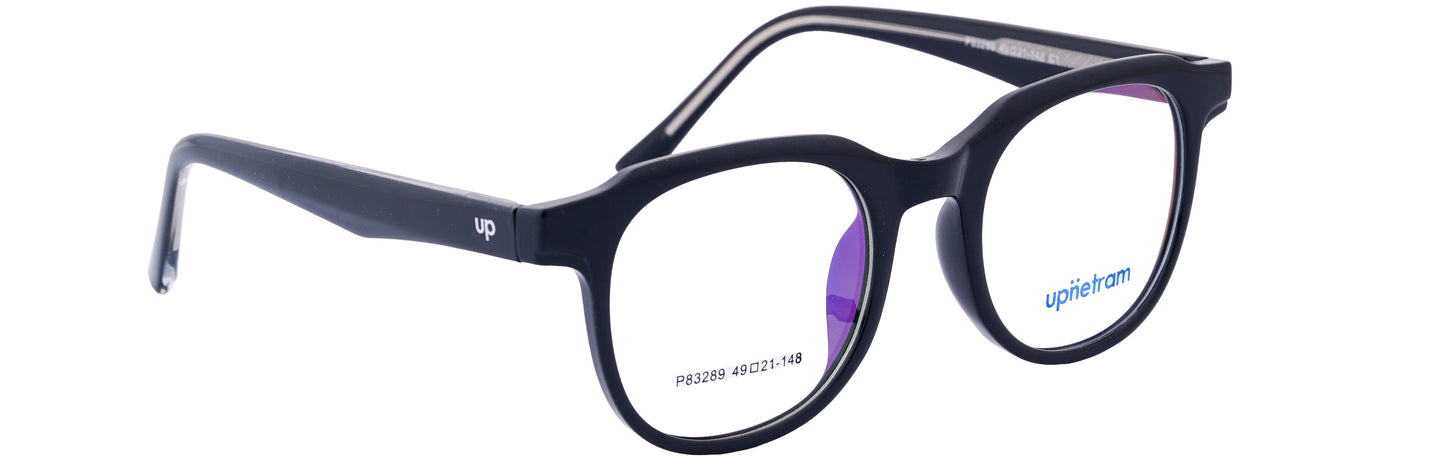 UP83289-C1-Handmade Mix Material-Midnight Black